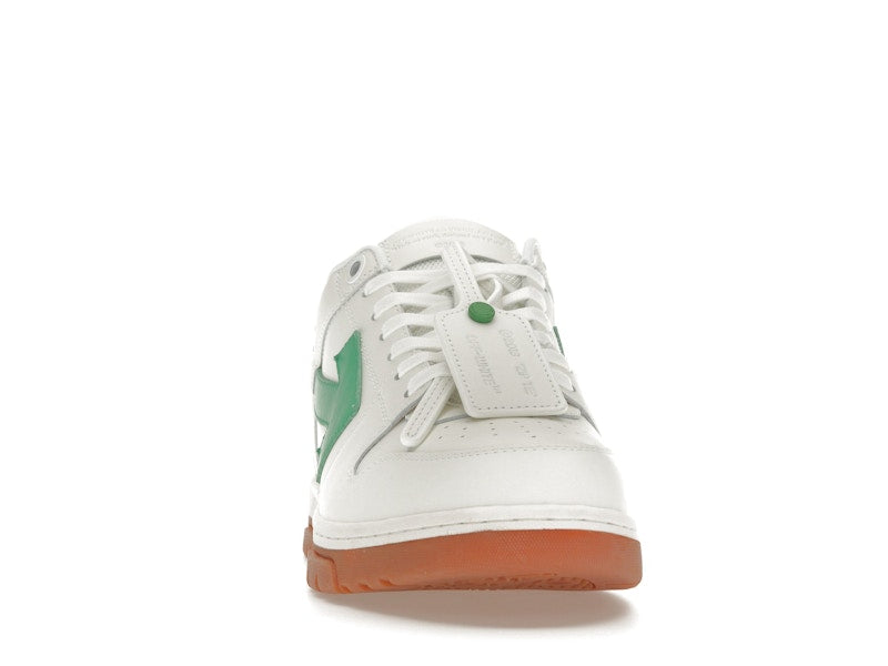 OFF-WHITE Out Of Office OOO Low Tops White Bright Green Brick Red