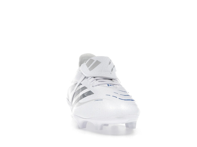 adidas Predator League Fold-Over Tongue FG/MG Cloud White Silver Metallic Bright Royal