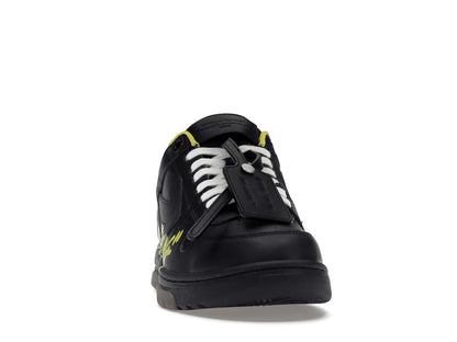 OFF-WHITE Out Of Office "OOO" Low Tops For Walking Black Yellow