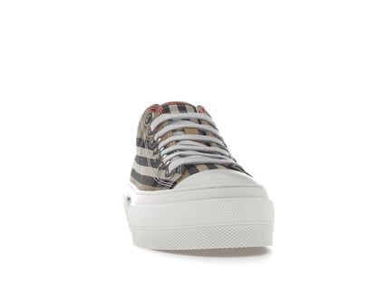 Burberry Vintage Check Cotton Sneakers Archive Beige White (Women's)