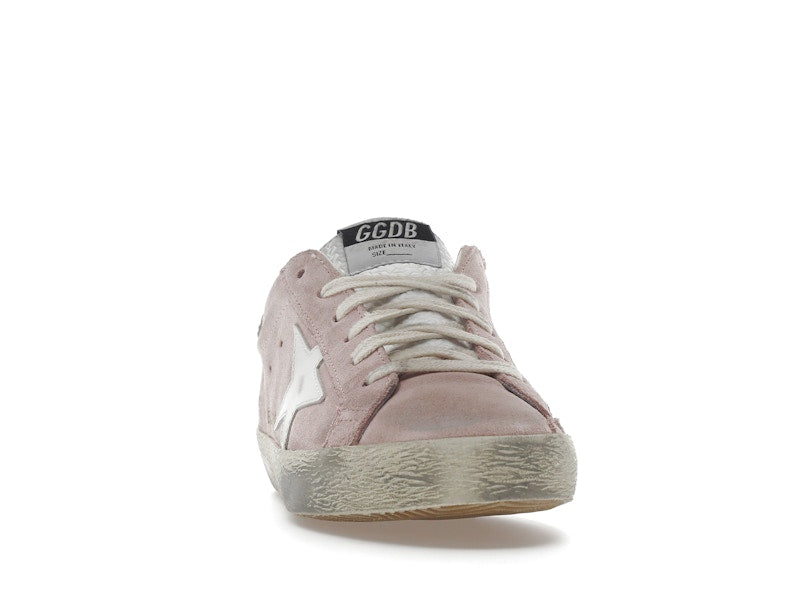Golden Goose Super Star Pink Suede White