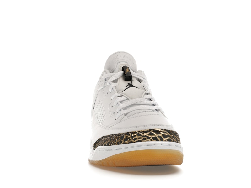 Jordan Spizike Low White Metallic Gold