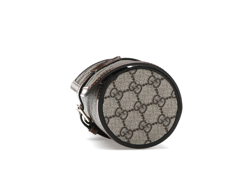 Gucci Supreme Monogram Watch Role Bag Brown