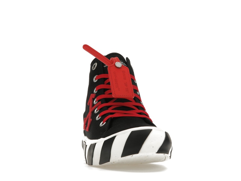 OFF-WHITE Vulcanized Hi Black Red Canvas