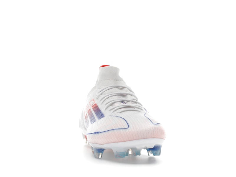 adidas F50 Elite Mid FG Cloud White Lucid Blue Solar Red (Women's)