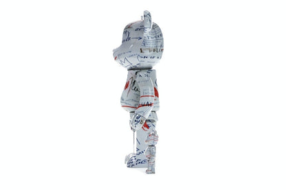 Bearbrick Jean-Michel Basquiat 2 100% & 400% Set White