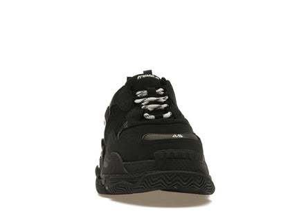 Balenciaga Triple S Black White Laces
