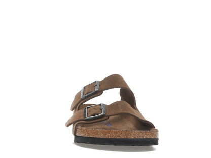 Birkenstock Arizona Soft Footbed Suede Leather Dark Tea Tonal