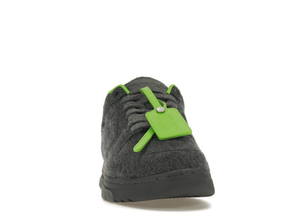 OFF-WHITE Out Of Office "OOO" Low Tops Grey Green Wool
