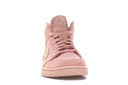 Jordan 1 Mid Coral Gold