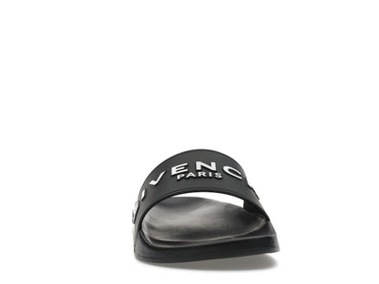 Givenchy Paris Flat Sandals Black White