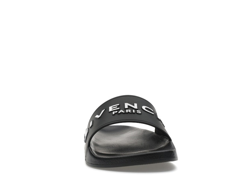 Givenchy Paris Flat Sandals Black White