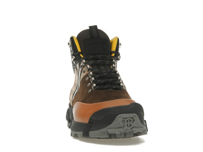 Burberry Vintage Check Tor Boots Beige Brown Black