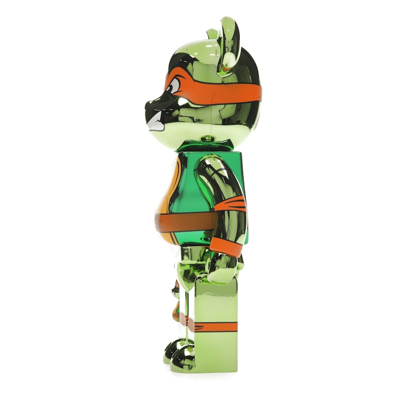 Bearbrick x Teenage Mutant Ninja Turtles Michelangelo 100% & 400% Set