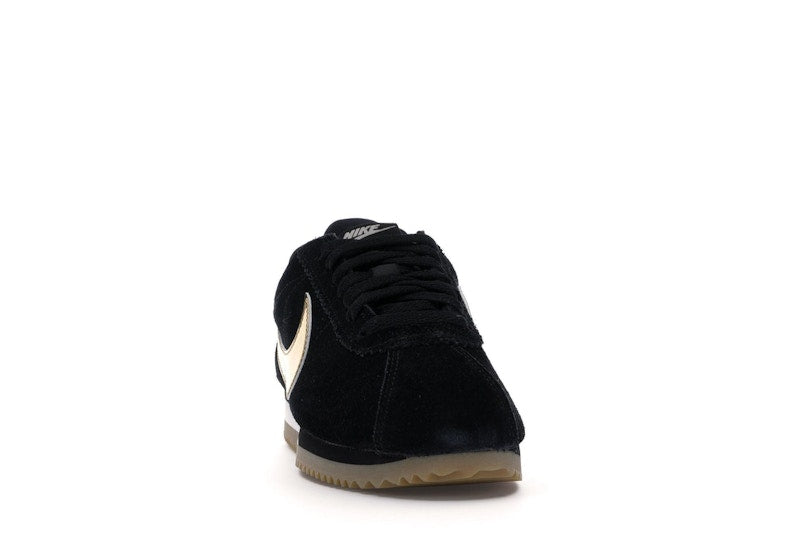 Nike Classic Cortez Black Metallic Gold Gum (Women's)