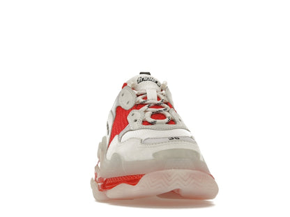 Balenciaga Triple S Clear Sole White Red