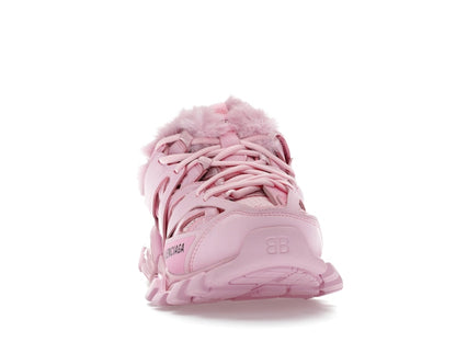 Balenciaga Track Mule Pink Faux Fur (Women's)