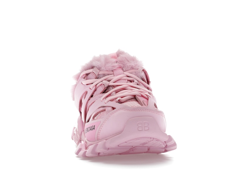 Balenciaga Track Mule Pink Faux Fur (Women's)