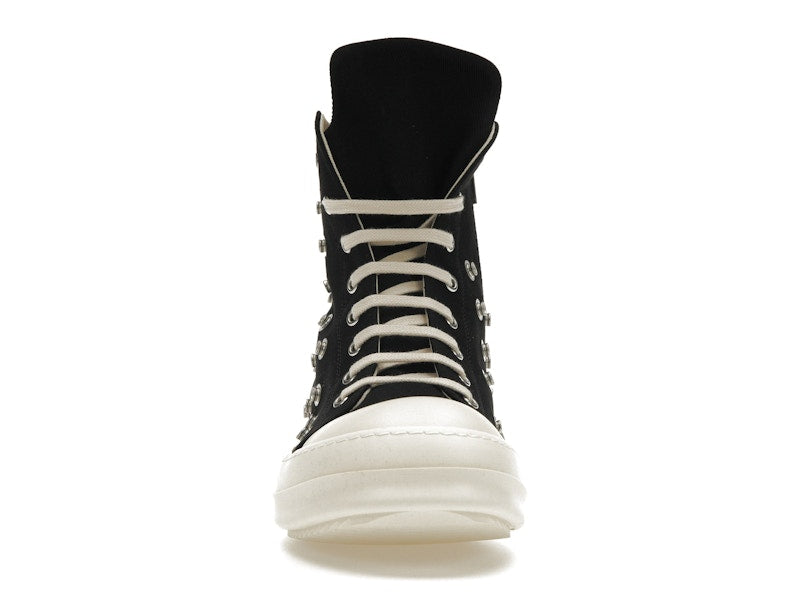 Rick Owens DRKSHDW Sneaks Studded Eyelets Black Milk