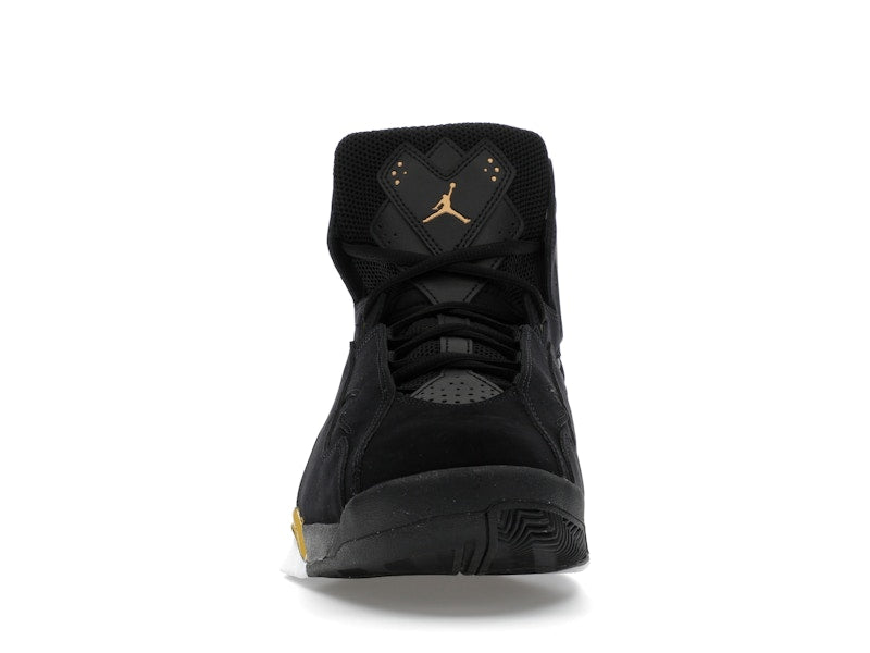 Jordan True Flight Black White Metallic Gold
