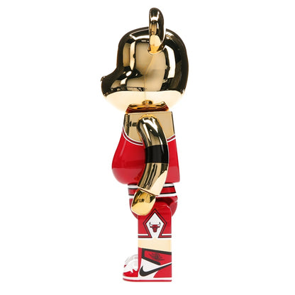 Bearbrick Michael Jordan 1985 Rookie Jersey 100% & 400% Set Gold Chrome