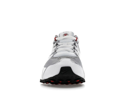 Nike Shox NZ White Red Metallic Silver