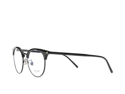 Saint Laurent Round-Frame Acetate Optical Frames Black Black Transparent (SL233F-30002729-001)