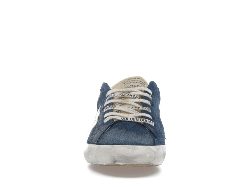 Golden Goose Super-Star Aviator Blue Cream Silver