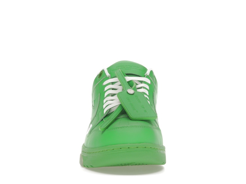 OFF-WHITE Out Of Office OOO Low Tops Green White