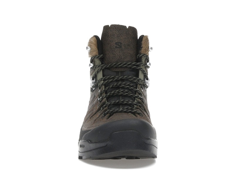 Salomon X-ALP Mid Distressed Leather GTX Dark Earth Black
