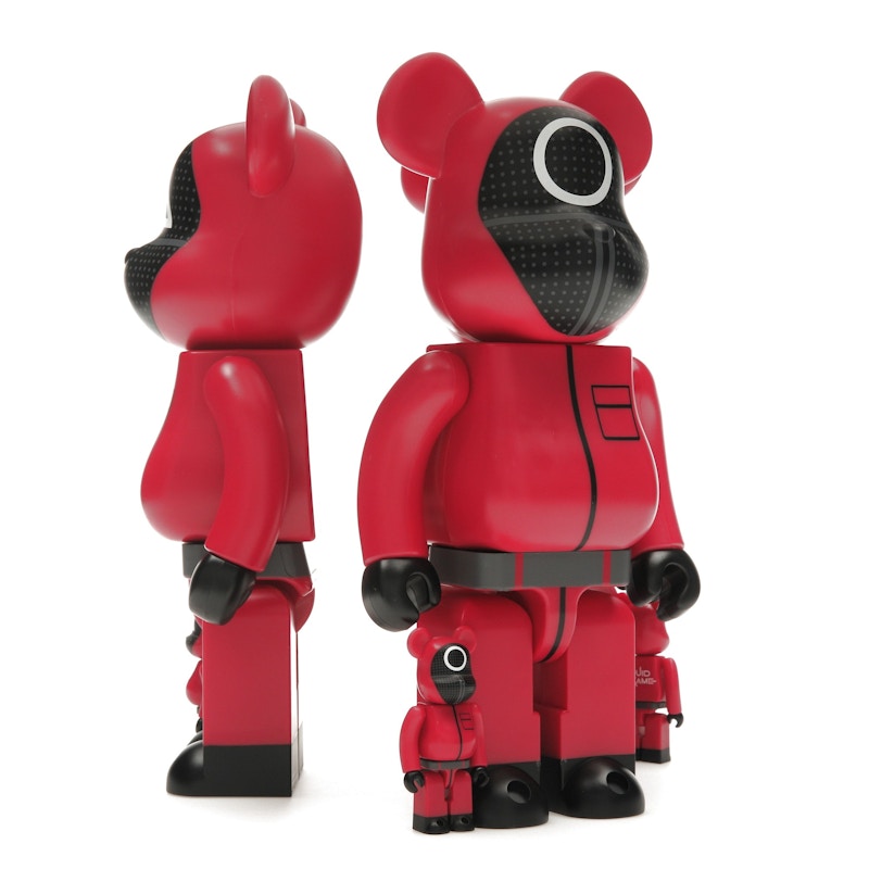 Bearbrick x Squid Game Guard (Circle/Triangle/Square) 100% & 400% Set of 3