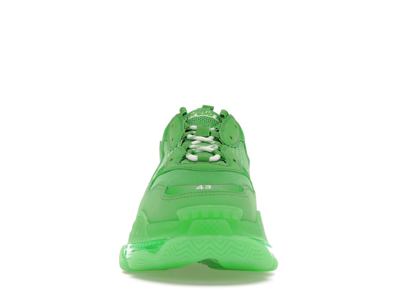 Balenciaga Triple S Clear Sole Bright Green