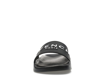 Givenchy Paris Flat Sandals Black White