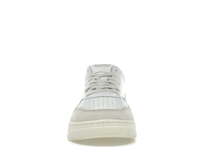 Autry Medalist Leather Low White Silver Blue