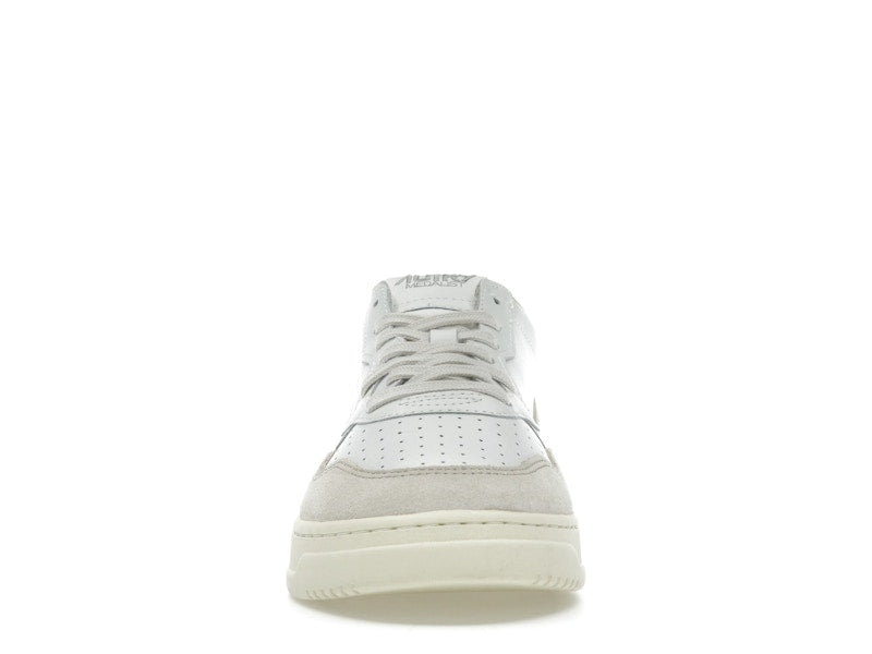 Autry Medalist Leather Low White Silver Blue