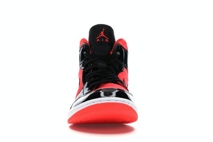 Jordan 1 Mid Hot Punch Black (Women's)