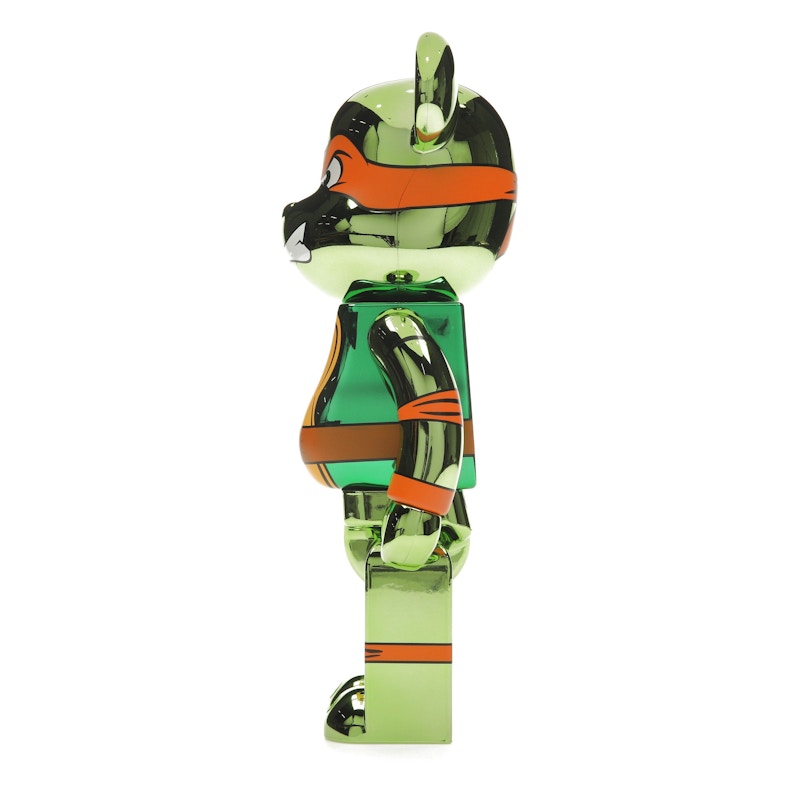 Bearbrick x Teenage Mutant Ninja Turtles Michelangelo 100% & 400% Set