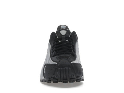 Nike Shox R4 Metallic Silver Black Psychic Blue