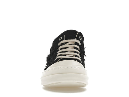 Rick Owens DRKSHDW Slashed Low Sneaks Black Milk
