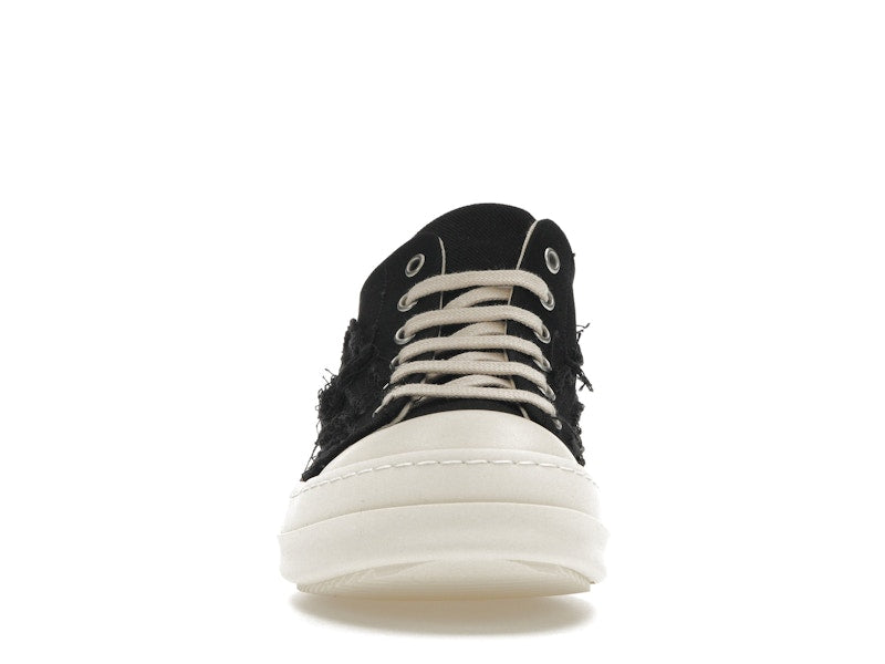 Rick Owens DRKSHDW Slashed Low Sneaks Black Milk