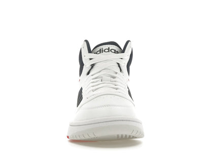 adidas Hoops 3.0 White Navy Red
