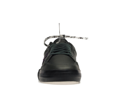 OFF-WHITE Vulc Low Dark Green Leather