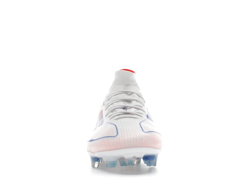 adidas F50 Elite Mid FG Cloud White Lucid Blue Solar Red (Women's)