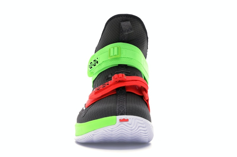 Nike LeBron Soldier 13 Thunder Grey Bright Crimson Electric Green