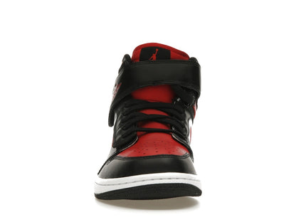 Jordan 1 High FlyEase Black White Fire Red