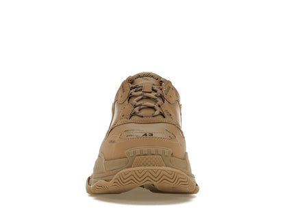 Balenciaga All Over Logo Triple S Beige