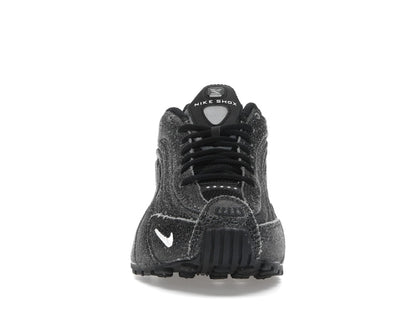 Nike Shox R4 Black Distressed Leather
