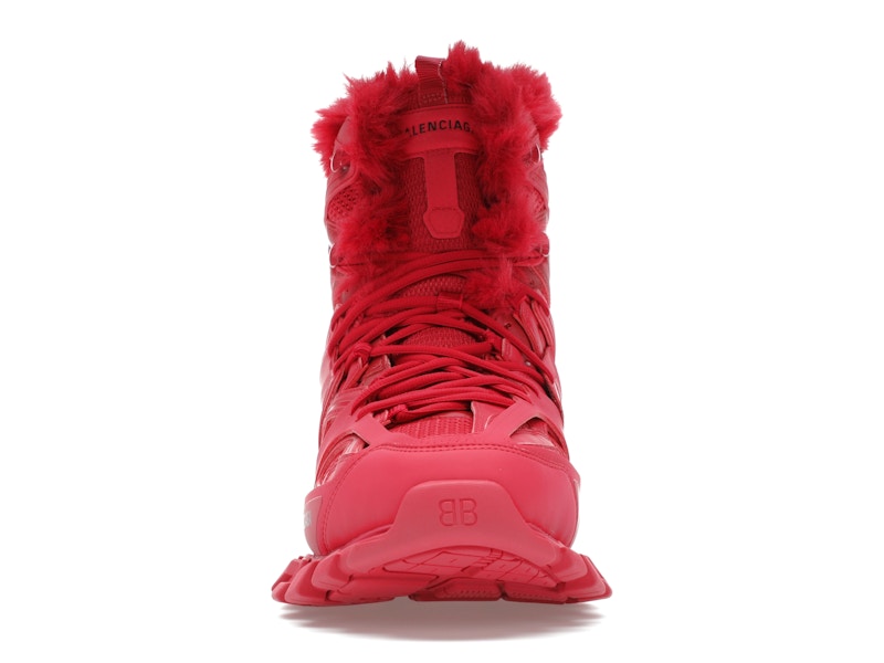 Balenciaga Track Hike Boots Burgundy