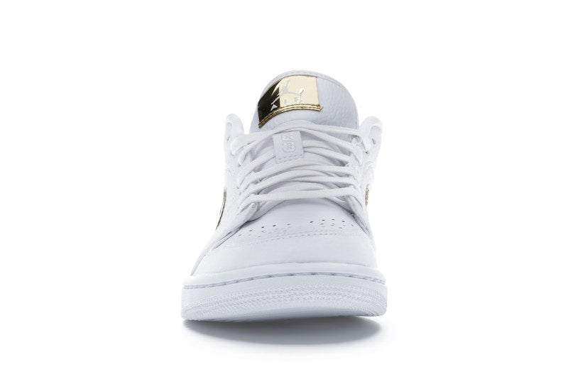 Jordan 1 Low White Metallic Gold (Women's)