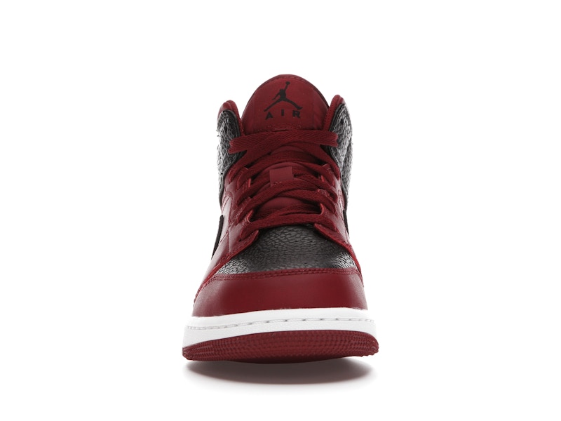 Jordan 1 Mid Team Red Black White (GS)